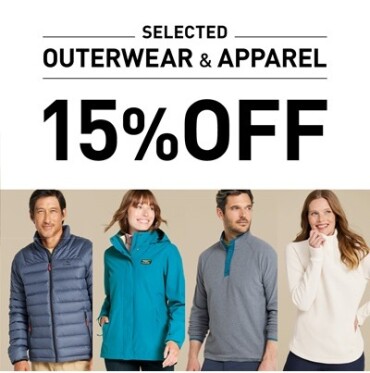SELECTED OUTERWEAR&APPARELS 15%OFF