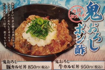 【期間限定】鬼おろし丼