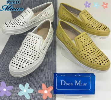 DonaMiss レザースリッポンシューズ