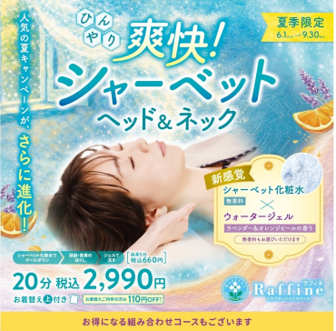 【夏季限定】爽快！シャーベットヘッド＆ネック