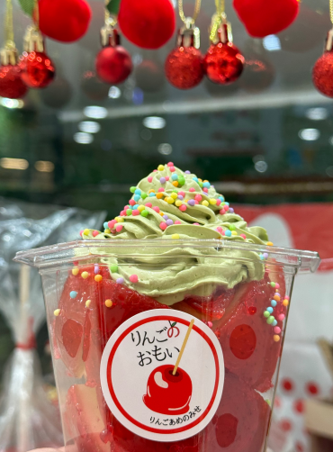 クリスマスにぴったりなりんごあめ🎄🤍